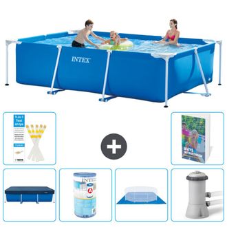 Intex Piscina Con Estructura Rectangular - 300x200x75 Cm - 7-piezas S167