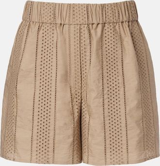 Brunello Cucinelli Shorts in misto cotone sangallo