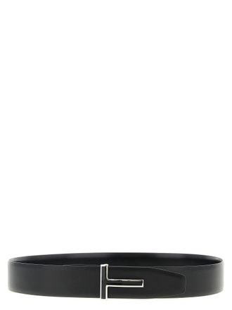 Tom Ford Reversible Calf Leather Belt - Black