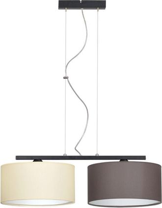 OEM L&aacute;mpara Colgante Moderna, Pantalla De Tela, 2 Led De 60 W