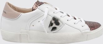 Philippe Model Sneakers Prsx basse bicolore in pelle di vitello con scudetto