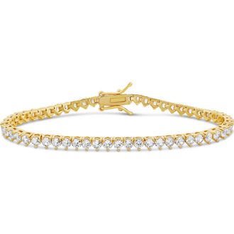 SHYMI Round Cubic Zirconia Tennis Bracelet in Gold at Nordstrom