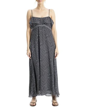 Max Studio Flounce Detail Maxi Dress