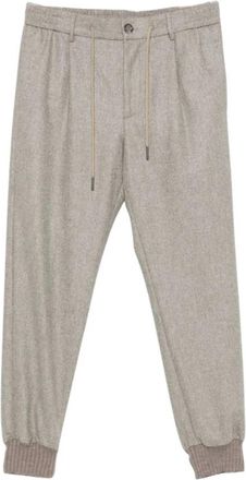 Tagliatore Pantalone Lana - Heren - Sweatpants - Beige - XL - Wol - Broeken