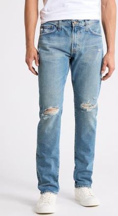 AG - Adriano Goldschmied Mens Tellis Slim Fit Jeans in 18 Years Geronimo Painted at Nordstrom Rack, Size 33 X 33