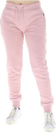 Superdry Joggers Slim Fit Casual - Dames - Sweatpants - Roze - W26 - Katoen - Broeken