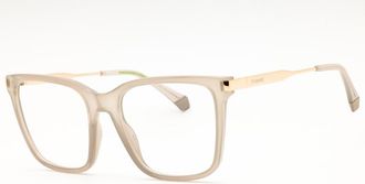 Polaroid Ladies Beige Rectangular Eyeglass Frames PLDD528