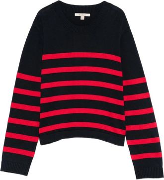 Barbour Fern Striped Crew Neck Jumper - Dames - Ronde hals truien - Veelkleurig - XS - Katoen - Truien & Vesten
