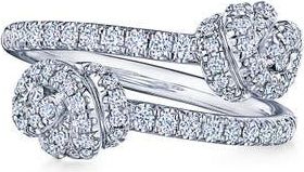 Kwiat Entwine Bypass Diamond Ring in Platinum at Nordstrom, Size 7