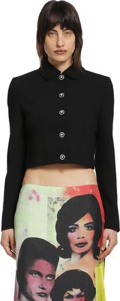 Versace Double Wool Crop Jacket