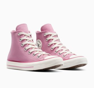 Converse Sneaker CONVERSE CHUCK TAYLOR ALL STAR, Damen, Gr. 37,5, cliffside roes, sport berry, egret, Leder, Schuhe Sneaker