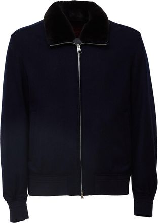Montecore Lightweight Down Jacket With Removable Fur Collar
