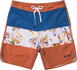 Hooey Youth Classic Board Shorts In Floral Orange Blue