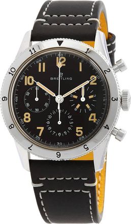 Breitling Aviator 8 Chronograph Hand Wind Black Dial Mens Watch AB0920131B1X1