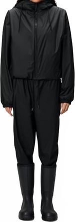 Rains Unisex Lohja Short Insulated Jacket In Black
