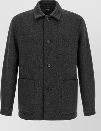 Ermenegildo Zegna cashmere wool jersey overshirt