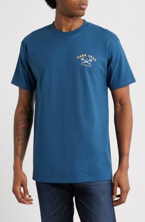 Dark Seas Headmaster V3 Graphic T-Shirt in Harbor Blue at Nordstrom, Size Xx-Large