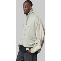 Miharayasuhiro Sweat Pullover Combined Knit Cardigan