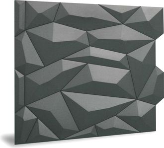 OEM Panel De Pared 3d Profhome 3d 705390 Glacier Smoked Gray Panel Decorativo Liso Con Dibujo Abstracto Mate Gris 2 M2