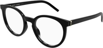 Saint Laurent Stijlvolle Leren Schoudertas - unisex - Brillen - Zwart - 52 MM - Accessoires
