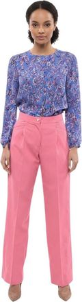 Palm Angels Pink Straight Pleated Pant