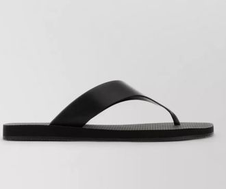 The Row leather dune thong sandals flat sole