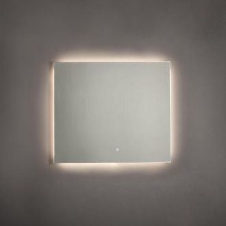 Saniclass Squared Badkamerspiegel - 80x70cm - indirecte LED verlichting - touch schakelaar - spiegelverwarming
