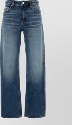 Calvin Klein straight leg denim jeans faded wash