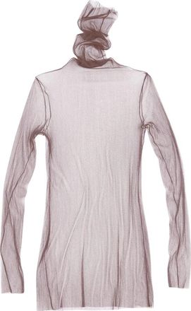 Cortana Cisne Tulle Top - Dames - Longsleeves - Bruin - XS - Nylon - Tops