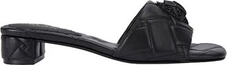 Kurt Geiger Kensington Q Low Mule - Dames - Muiltjes - Zwart - 41 EU - Leer - Schoenen