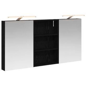 vidaXL Juego De Muebles De Ba&ntilde;o Con Estante 3 Pcs 120 X 10,5 X 60,5 Cm Vidaxl