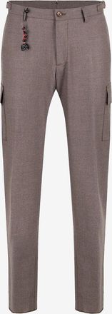 Marco Pescarolo Slim-Fit-Cargohose aus Schurwolle Pompei