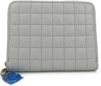 Celine Pre-owned Wallets, female, Gray, Size: ONE SIZE Pre-owned Vintage Leather Wallet