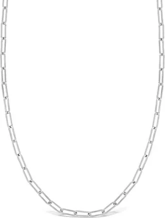 Bony Levy 14K Gold Ofira Chain Link Necklace (Online Trunk Show) in 14K White Gold at Nordstrom, Size 20
