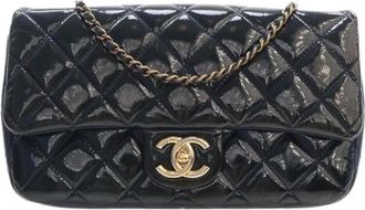 Chanel Pre-owned Crossbody Bag - Dames - Vintage Schoudertas - Blauw - ONE Size - Leer - Vintage