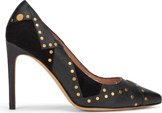 Moschino Schoenen, Dames, Zwart, 36 EU, Leer, Elegante Pumps met Hoge Hak