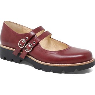 Django & Juliette Dabbie Mary Jane in Claret-Black Sole Leather at Nordstrom, Size 37
