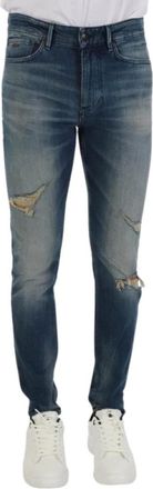 HUGO BOSS Heren, Jeans, Blauw, Maat: W31 Leer