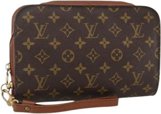 Louis Vuitton Pre-owned Clutches, female, Brown, Size: ONE SIZE Pre-owned Vintage Monogram Clutch