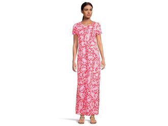 Lilly Pulitzer Kaden Upf 50+ Maxi Womens Dress Cane Coral Crab Collab : MD, Nylon/Spandex
