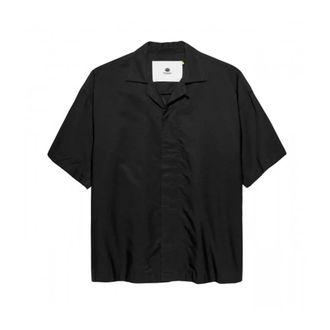 New Amsterdam Surf Association Rated Zwart Print Longsleeve Shirt - Heren - Korte mouwen Overhemden - Zwart - M - Katoen - Overhemden