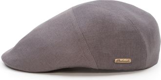 Sterkowski Ivy Five Cap | 100% Linen Flat for Men and Women Summer Caps Mens Fabric Sun Hats Trucker Vintage Breton Ireland 58 cm Gray