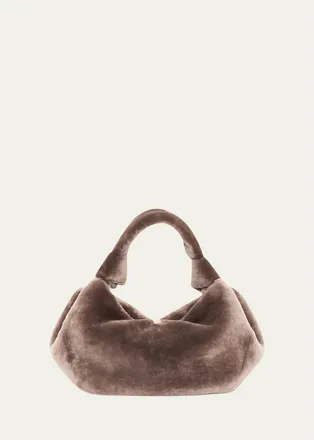 Gabriela Hearst Antonia Small Shearling Shoulder Bag