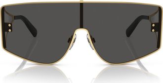 Dolce & Gabbana Shield Sunglasses in Gold at Nordstrom