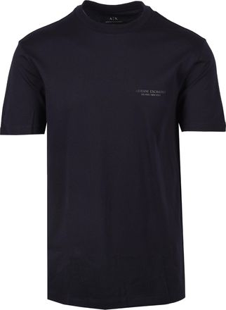 A|X Armani Exchange Mens T-Shirt Deep Navy Cotton - Size X-Large