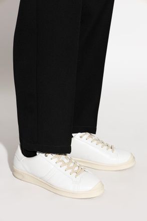 Jil Sander Leather Sports Shoes, Mens, White