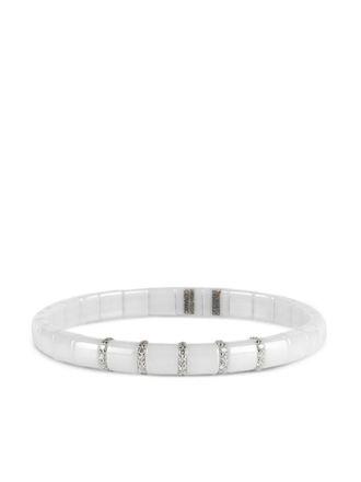 Roberto Demeglio 18K white gold and ceramic Pura diamond bracelet - women - 18kt Gold - One Size