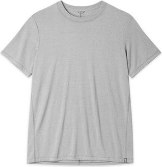 Stio | Mens Divide Tee Shirt Short Sleeve, Size Extra Small in Quiet Grey Heather | Cotton