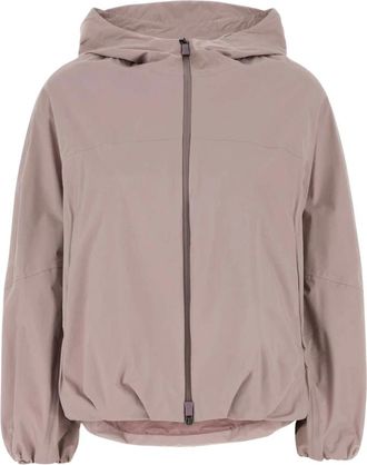 Herno Nylon Short Down Jacket - Dames - Bomber jackets - Roze - M - Nylon - Jassen