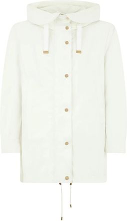Moorer Jaclyn Short Coat - Dames - Zomerjassen - Wit - S - Polyester - Jassen